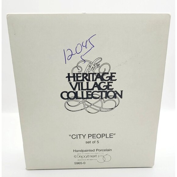 Heritage Village Collection City People Set Of 5 Handpainted Porcelain Figurines - Picture 2 of 9